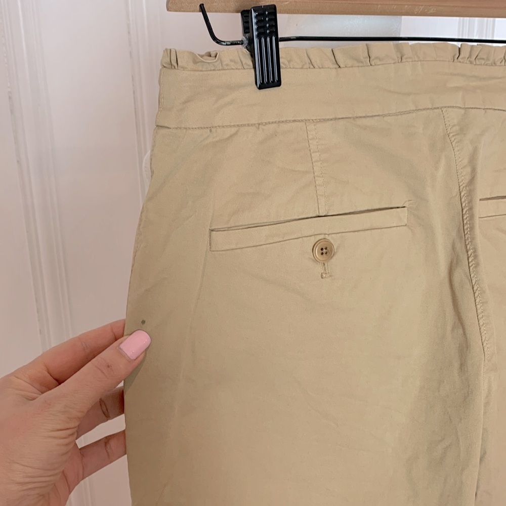 Classic J.CREW camel chino pants with frills - Picture 4 of 6